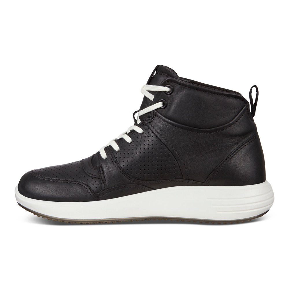 Womens Sneakers - ECCO Soft 7 Runner Boots - Black - 5974LWPDJ